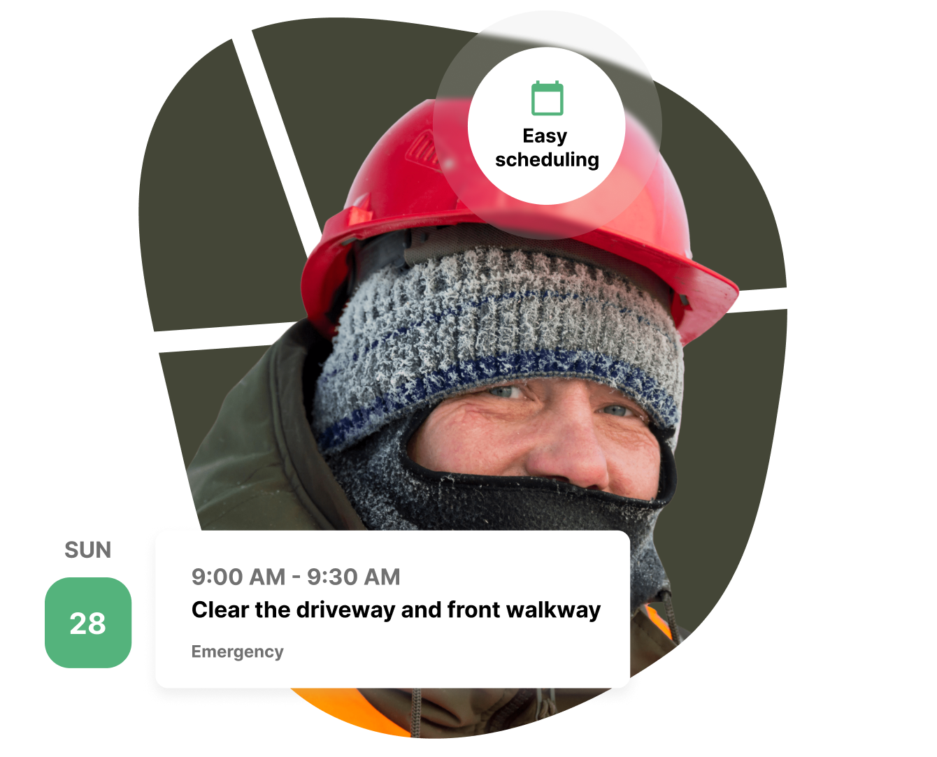 Snow removal field service software