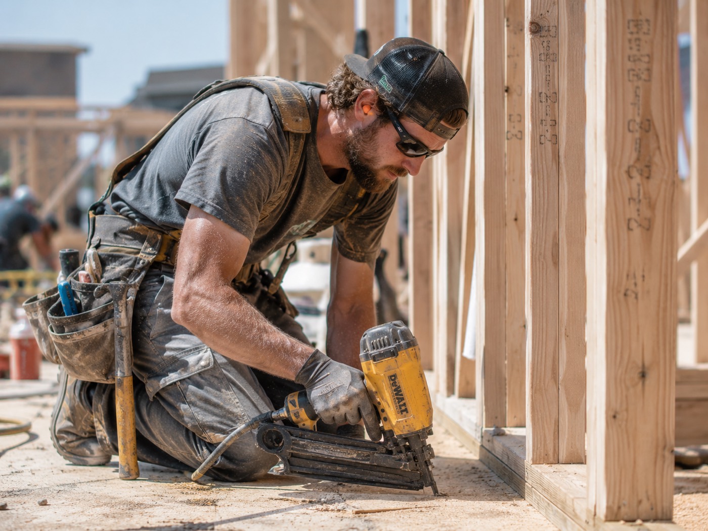 Construction professional on the job