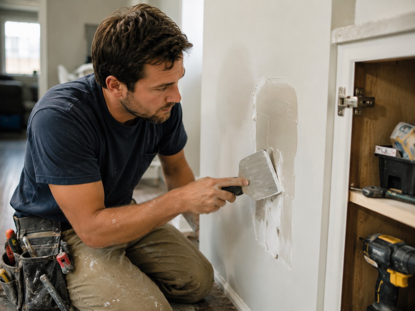 Handyman professional on the job